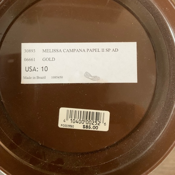 Gold Jelly Sandals - Picture 2 of 3